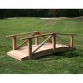 Creekvine Design 8 ft. Cedar Pearl River Garden Bridge WF1708CVD